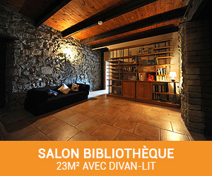 bibliothèque gite Ardèche