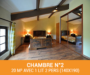 chambre 2 gite Ardeche