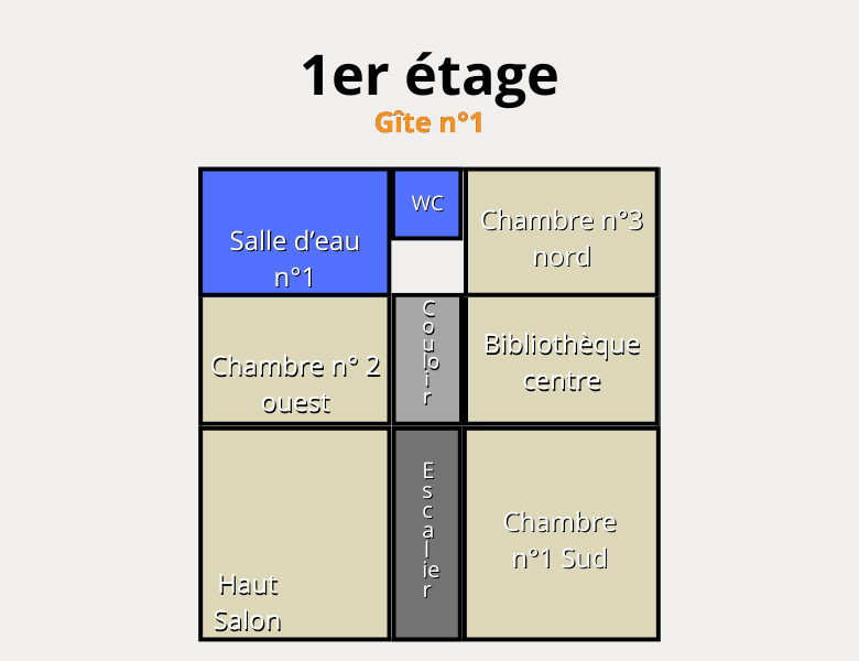 plan du gite en Ardèche